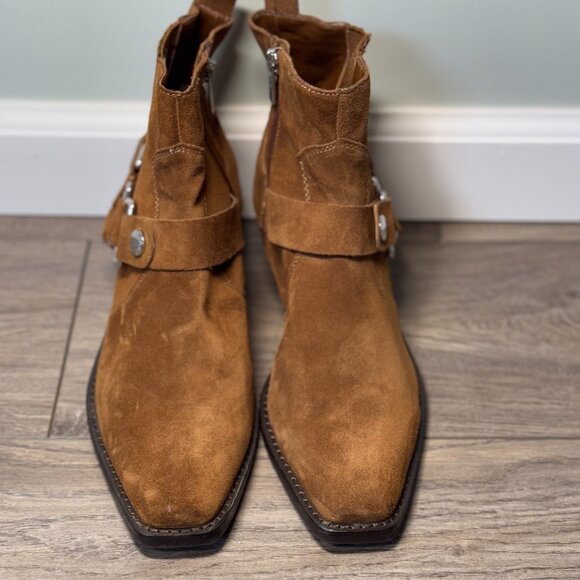 Brown Leather DKNY Heeled Boot - Picture 7 of 7